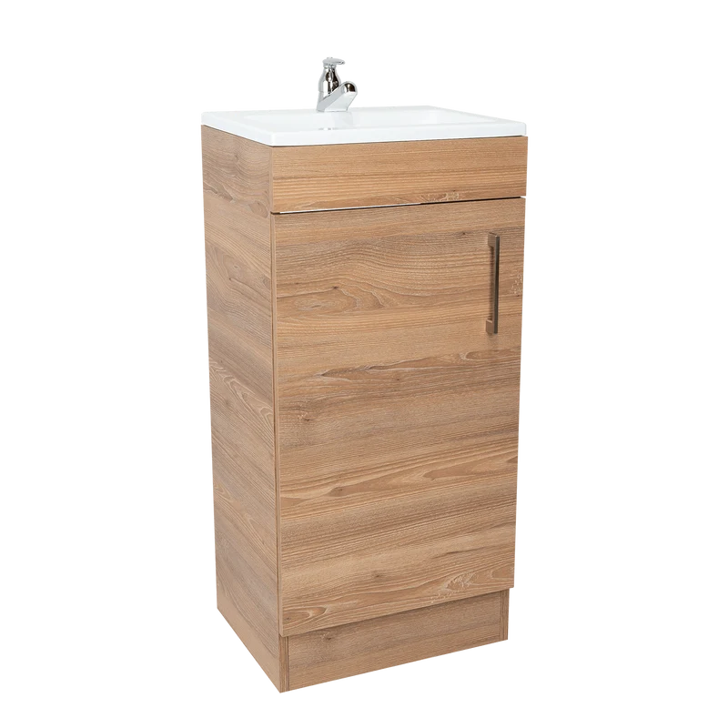 Mueble para Lavamanos Oporto, Miel, con una Puerta Abatible