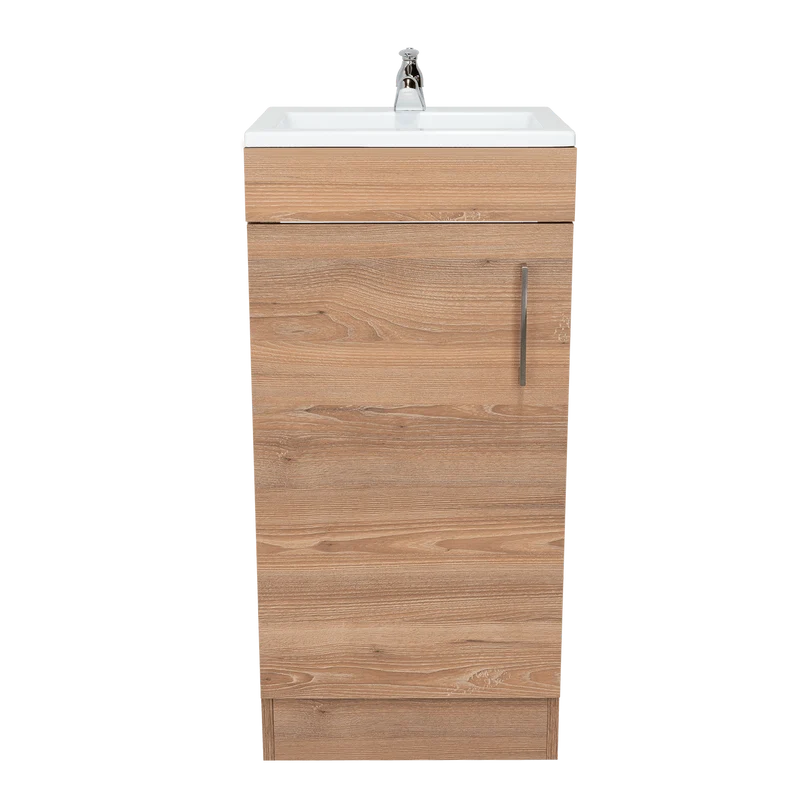 Mueble para Lavamanos Oporto, Miel, con una Puerta Abatible
