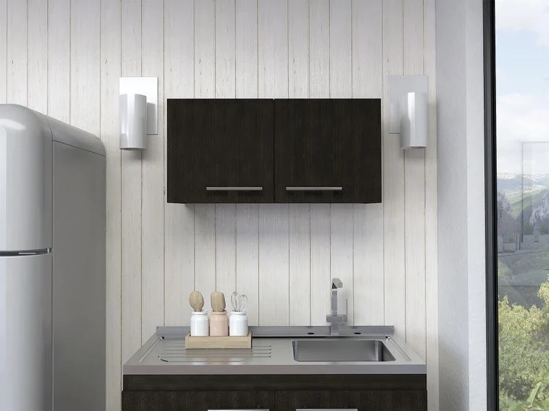Mueble sobre Campana Delfi, Wengue, con Dos Puertas