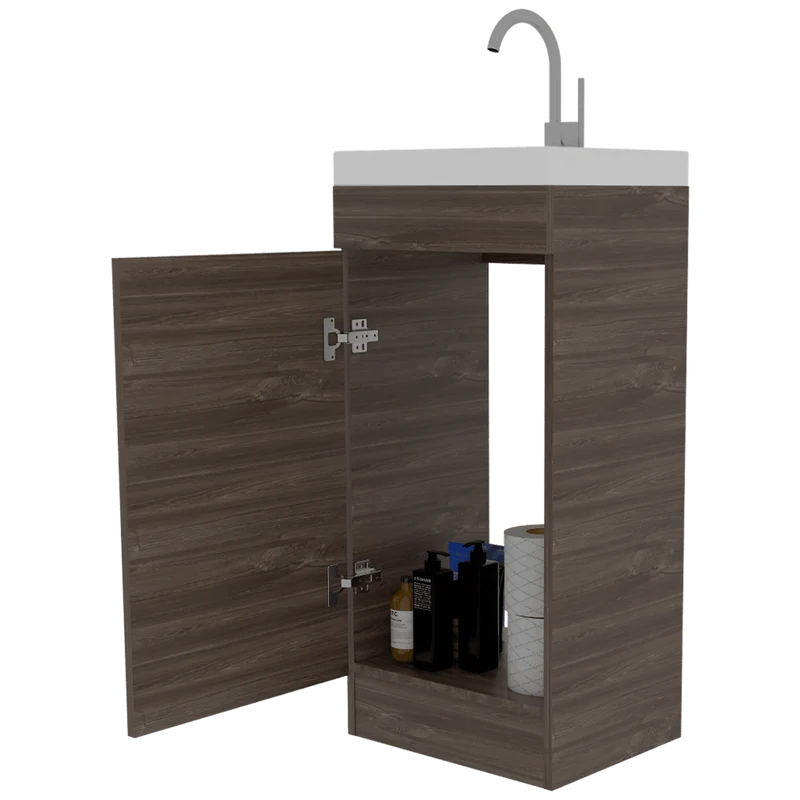 Mueble para Lavamanos Barú, Avellana, con una Puerta Batiente