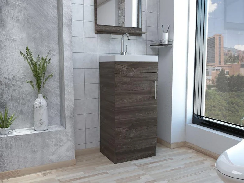Mueble para Lavamanos Barú, Avellana, con una Puerta Batiente