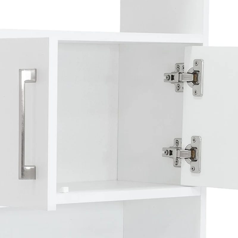 Gabinete de Baño Madrid, Blanco, Ahorrador de Espacio