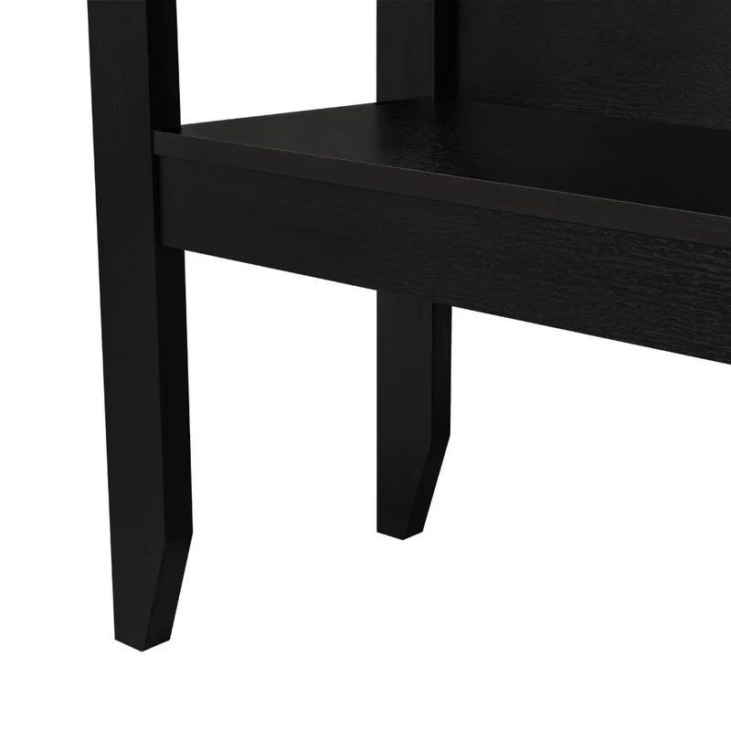 Mesa Auxiliar Sarume, Wengue, con un Entrepaño