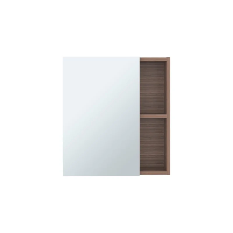 Gabinete de Baño Labell, Avellana, con Puerta Espejo y Entrepaños