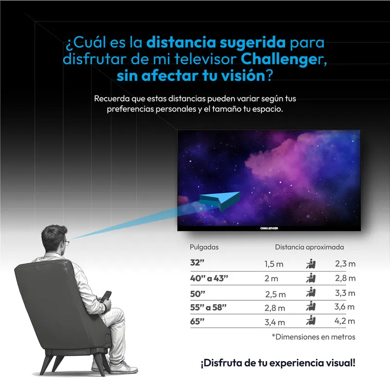 Televisor QLED 65" Google TV, Incluye Soporte de Pared