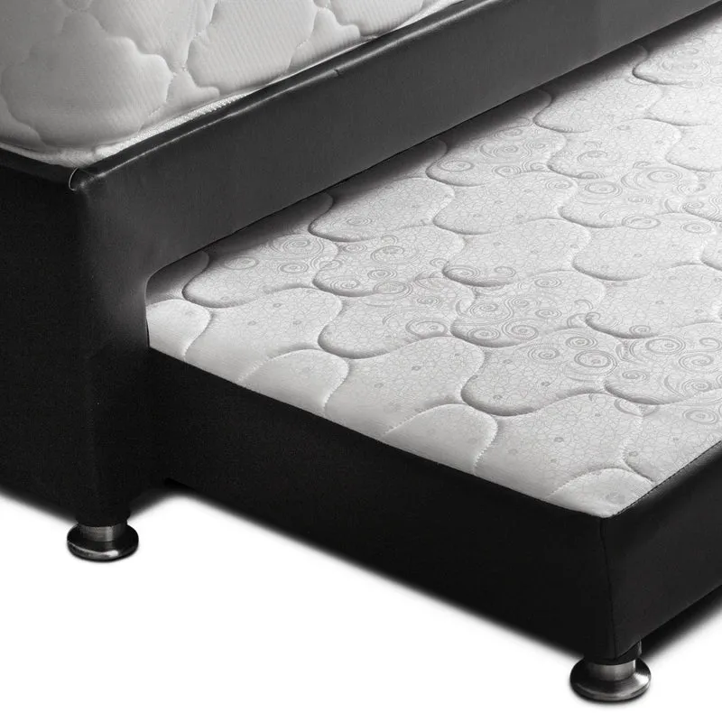 Combo Cama Tarima Nido Negra + Colchón 120 x 190 cm + Almohada