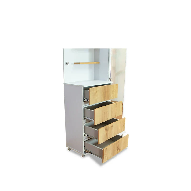 Cómoda Cajonera Blanco con Espejo