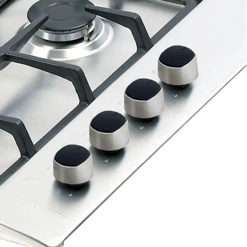 Estufa Empotrar Inox 4 Puestos 58.5cm Gas Natural Challenger Sg6041