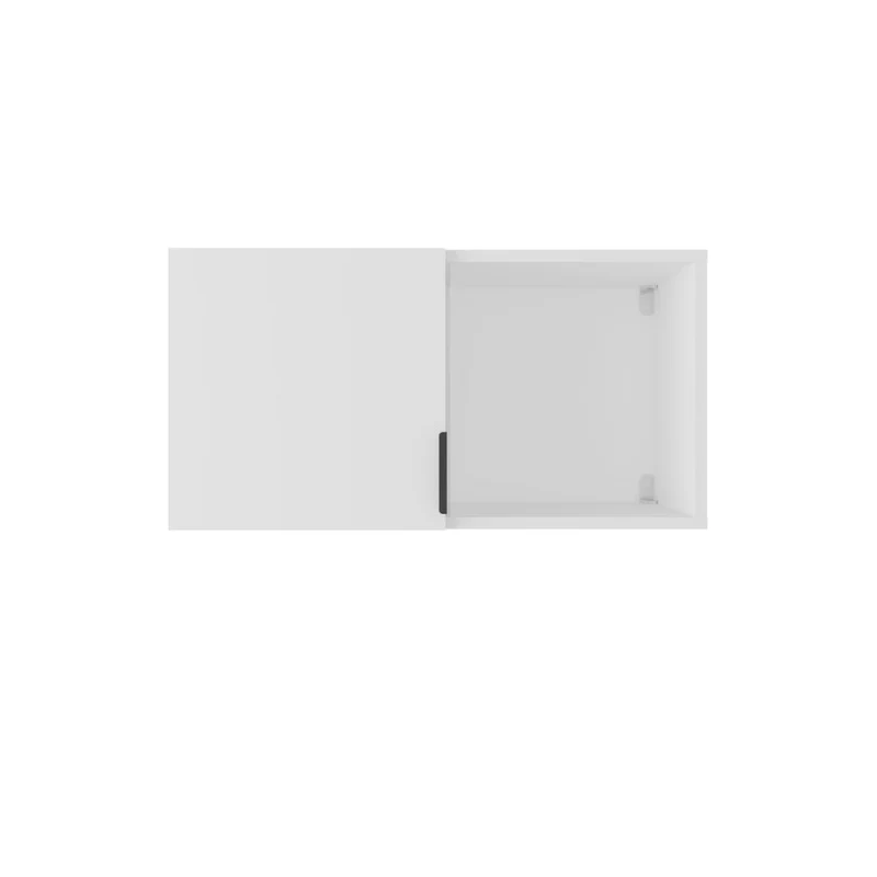 Gabinete de Baño Kase, Kronos Blanco, con una Puerta Abatible con Manija Metálica ZF
