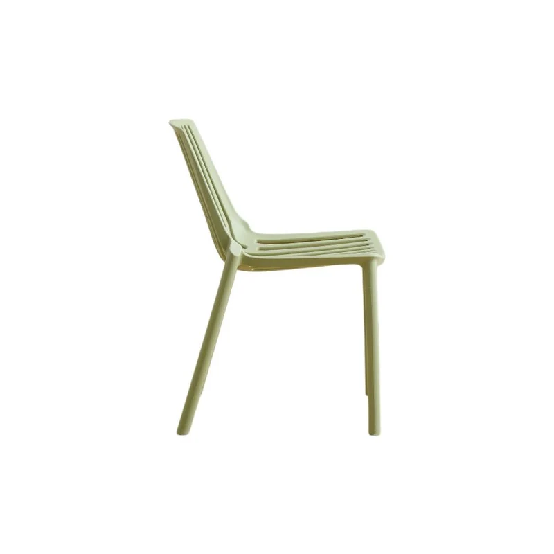 Set de 4 Sillas Tanger, Verde Olivo, con Espaldar y Diseño Moderno