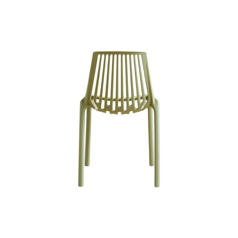 Set de 4 Sillas Tanger, Verde Olivo, con Espaldar y Diseño Moderno