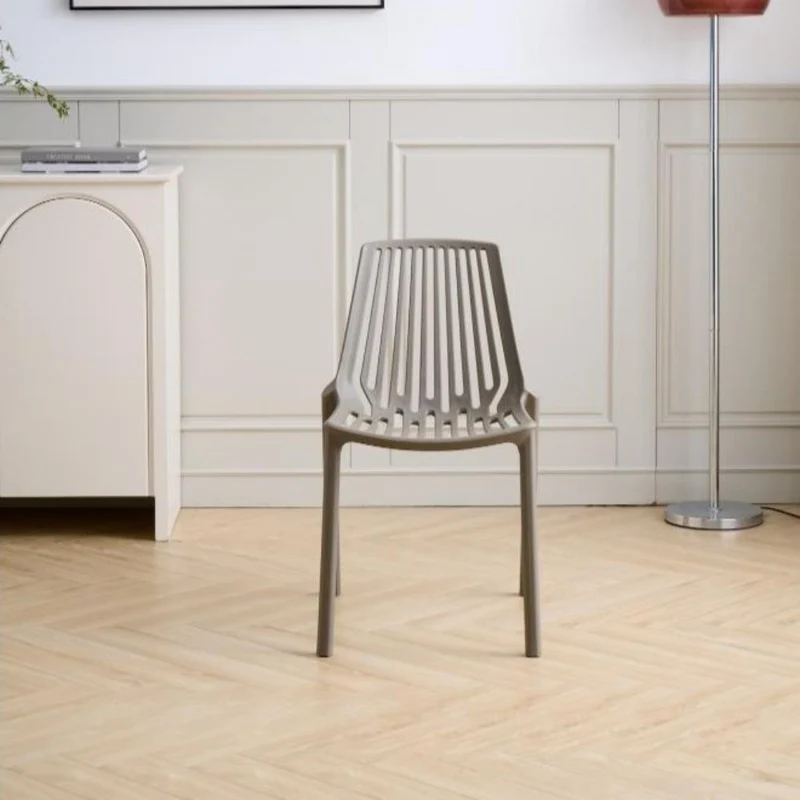 Set de 2 Sillas Tanger, Taupe, con Espaldar y Diseño Moderno