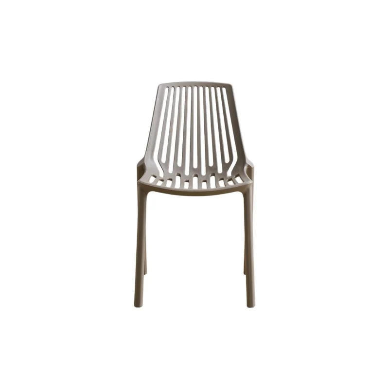 Set de 2 Sillas Tanger, Taupe, con Espaldar y Diseño Moderno