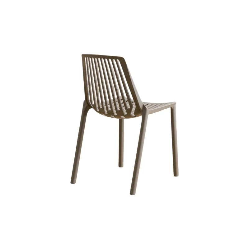 Set de 2 Sillas Tanger, Taupe, con Espaldar y Diseño Moderno