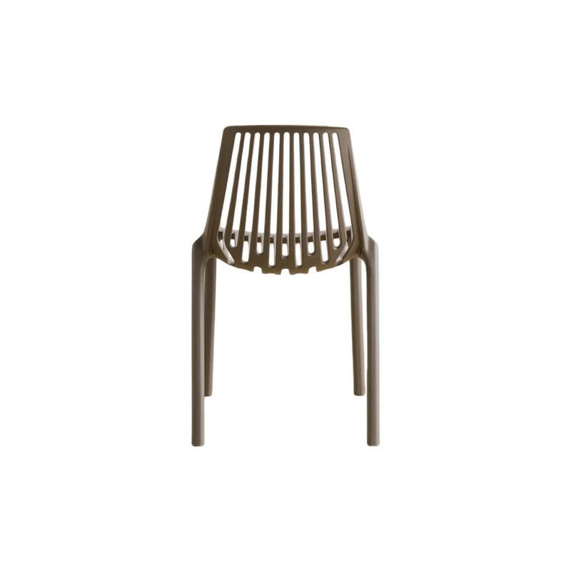 Set de 2 Sillas Tanger, Taupe, con Espaldar y Diseño Moderno