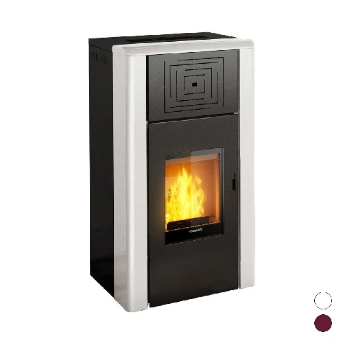 Termostufa idro a pellet nocciolino venua 24 kw bordeaux