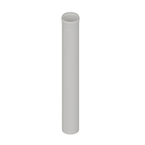 Elemento diritto in acciaio aisi 304l mt 0 50 per cappe diam. 150 bianco