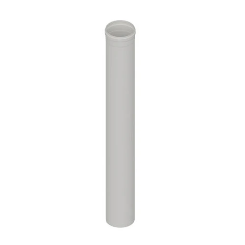 Elemento diritto in acciaio aisi 304l mt 1 per cappe diam. 140 bianco