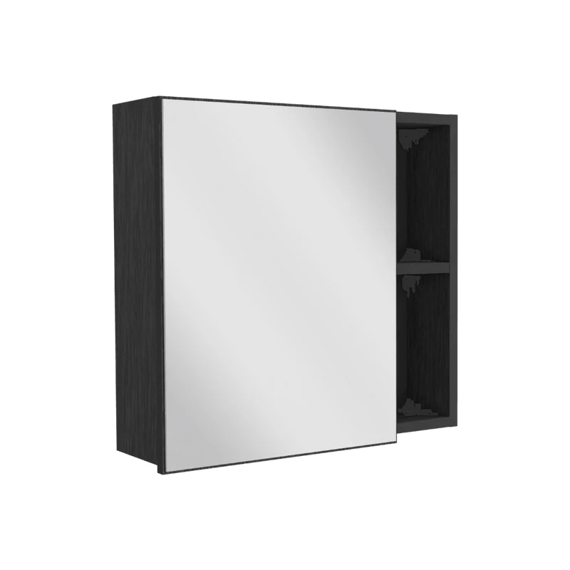 Gabinete de Baño, Omaina, Wengue, con Amplio Espacio para Guardar Objetos de Aseo ZF