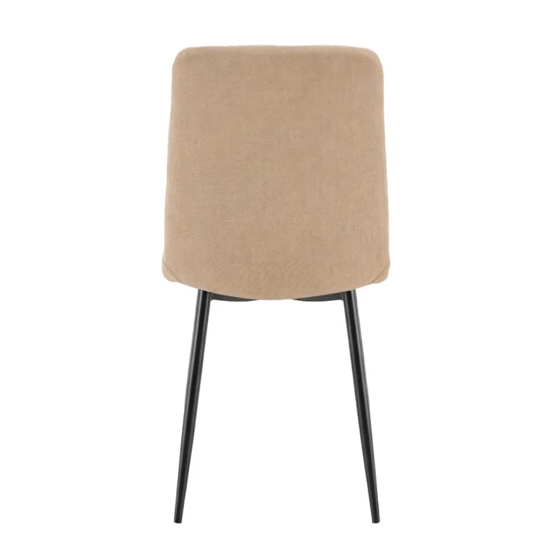 Set de 4 Sillas de Comedor Loretto, Café, con Espaldar y Diseño Moderno