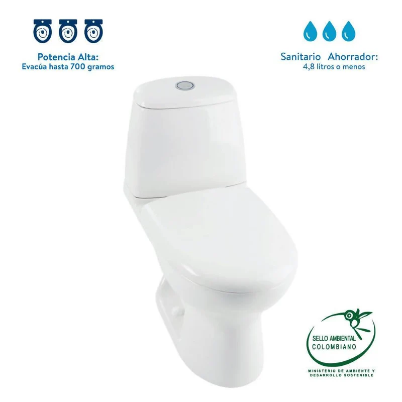 Sanitario Corona Ecoclean Single Blanco