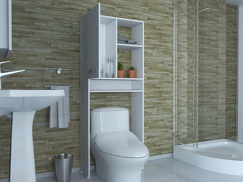 Gabinete de Baño Bristol 26, Blanco, Ideal para Ahorrar Espacio