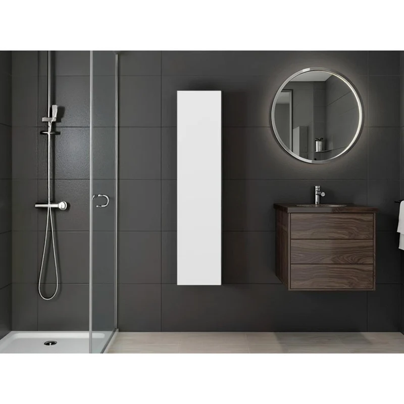 Alacena de Pared Mediana, Blanco, para Implementos de Aseo Minimalista