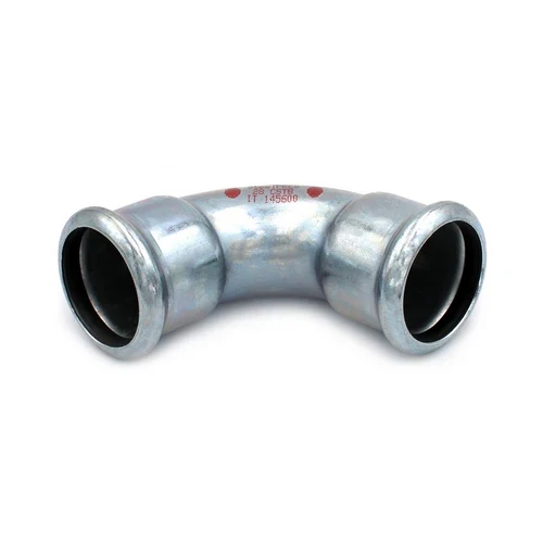 Curva 90 ff a pressare in acciaio carbonio steel pres diam. 28