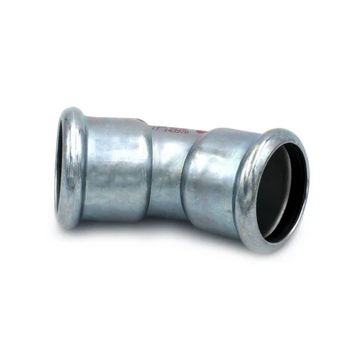 Curva 45 ff a pressare in acciaio carbonio steel pres diam. 22