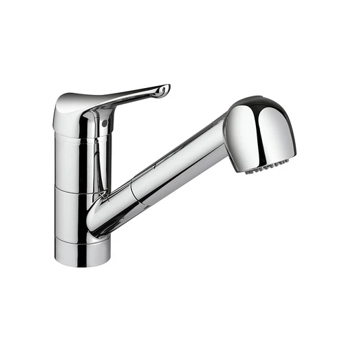 Miscelatore monocomando lavello con doccia estraibile linea m2 cromo