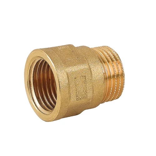 Prolunga stampata mf in ottone giallo 1/2 x 10