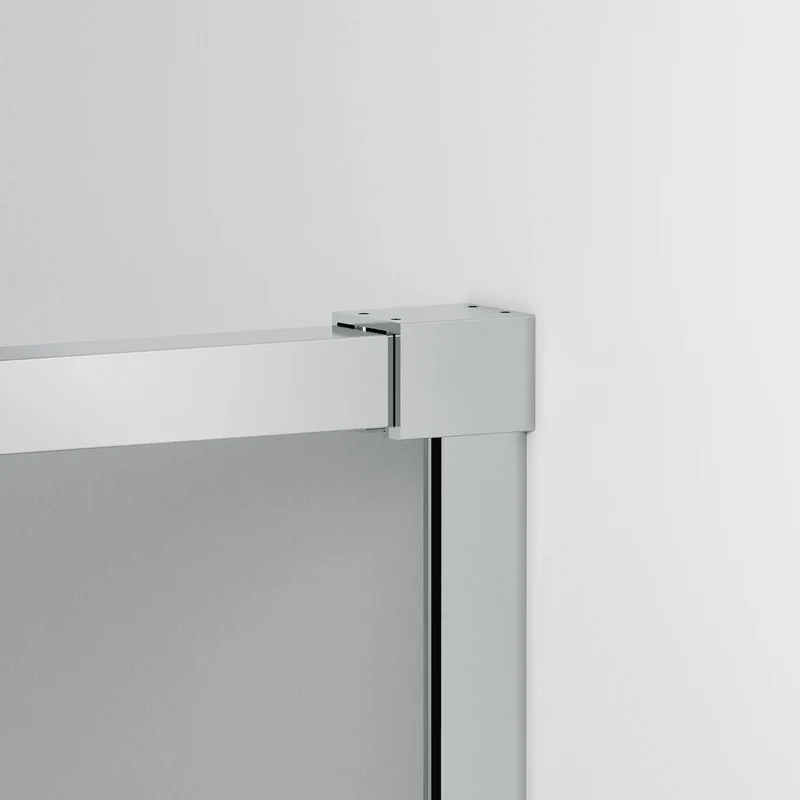 Vallance Mampara Ducha Rectangular Corredera Acceso Frontal | Vidrio Templado 6mm Antical Transparente | Perfil Cromo Brillo