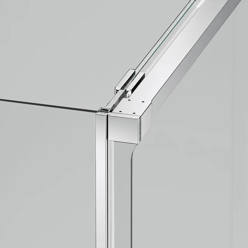 Vallance Mampara Ducha Rectangular Corredera Acceso Frontal | Vidrio Templado 6mm Antical Transparente | Perfil Cromo Brillo