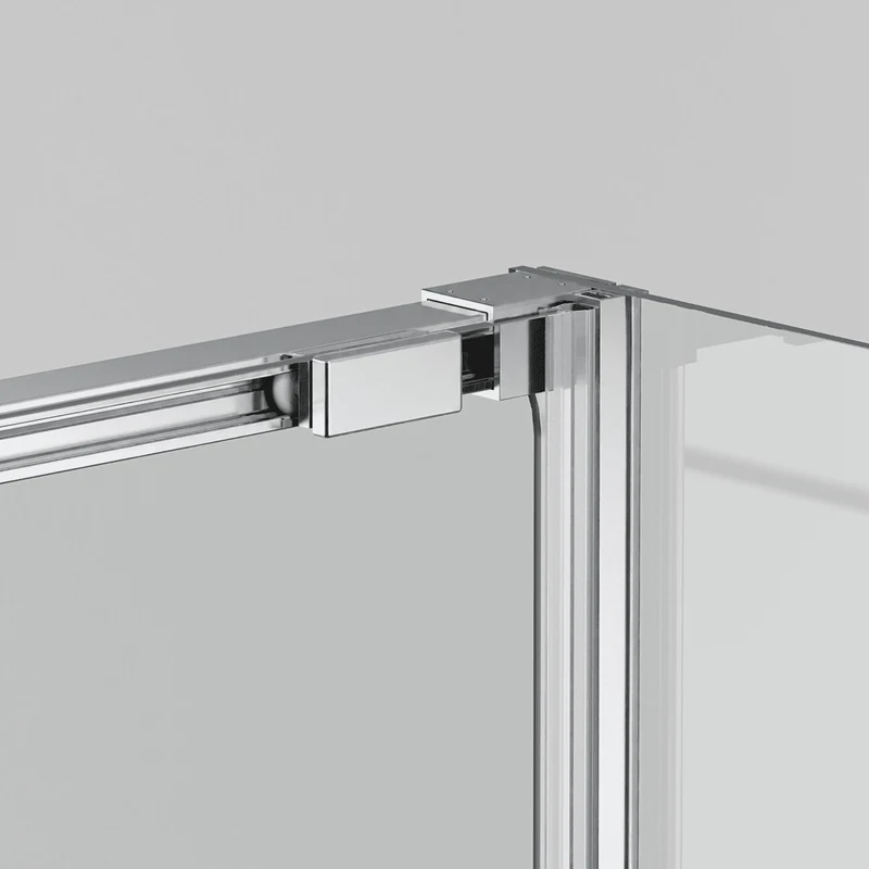 Vallance Mampara Ducha Rectangular Corredera Acceso Frontal | Vidrio Templado 6mm Antical Transparente | Perfil Cromo Brillo