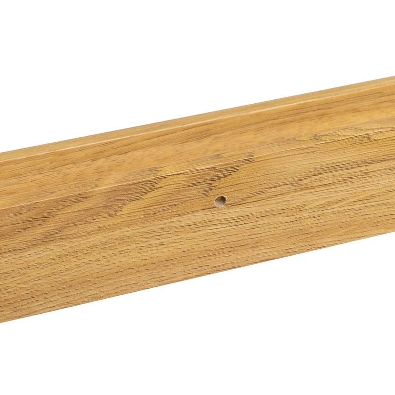 2 estantes flotantes de pared de madera color roble de 60x9,5x5 cm