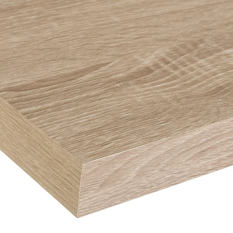 Set de 2 estantes de pared flotantes color madera natural 100x23,5x3,8 cm