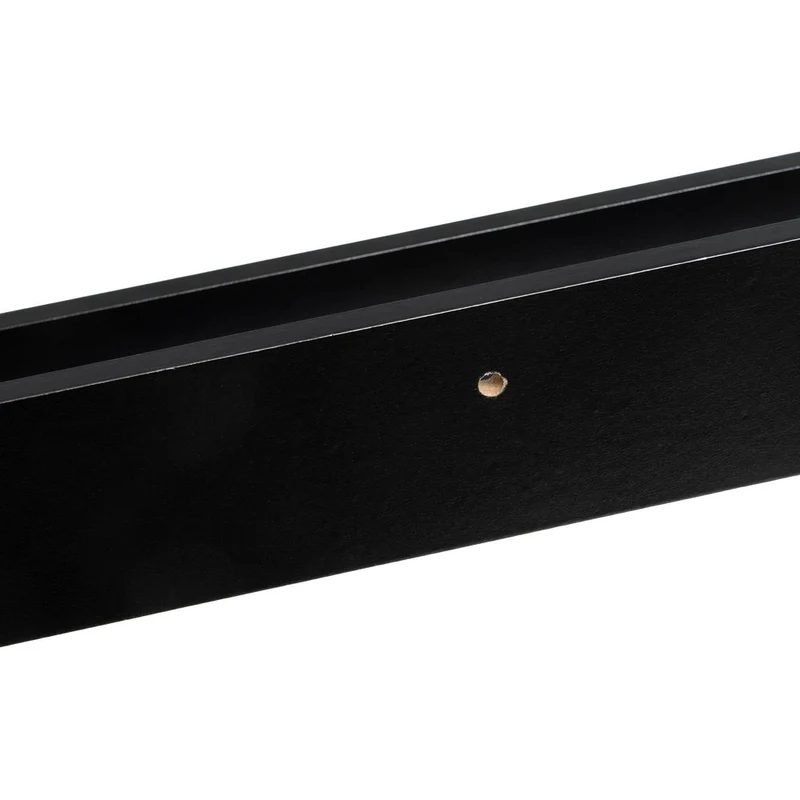 4 estantes flotantes de pared de madera negra para cuadros de 100x9,5x5 cm