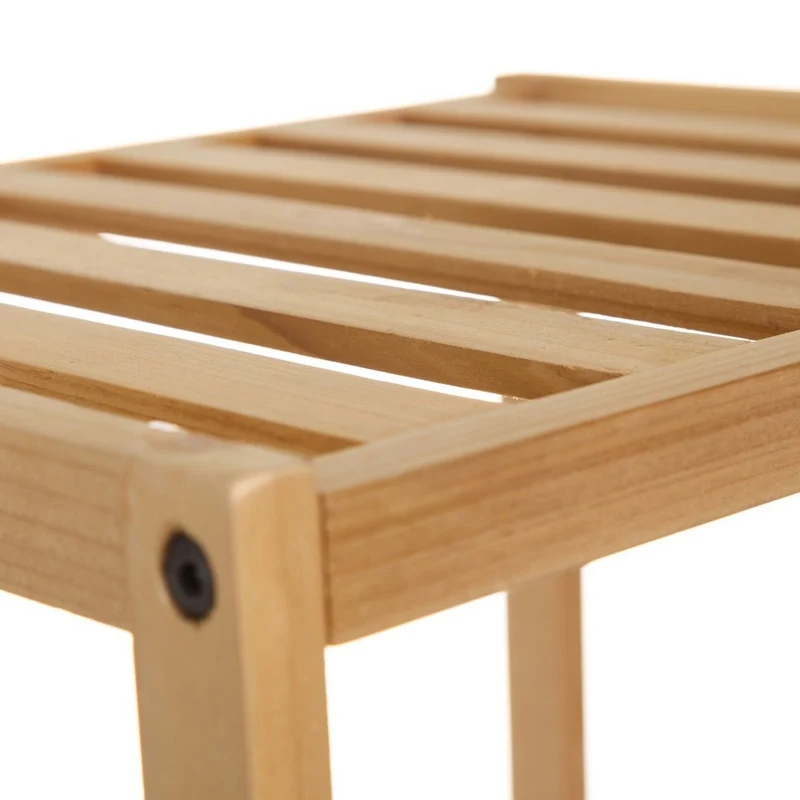 Estantería de pie de madera de abeto con 3 baldas de 35x30x70 cm