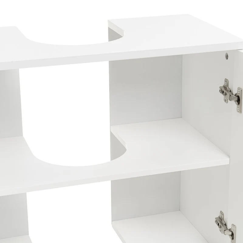 Mueble bajo lavabo de pedestal blanco de 60x30x60 cm para baño