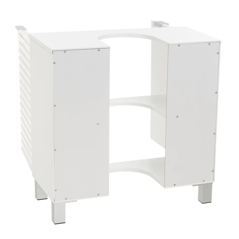 Mueble bajo lavabo de pedestal blanco de 60x30x60 cm para baño