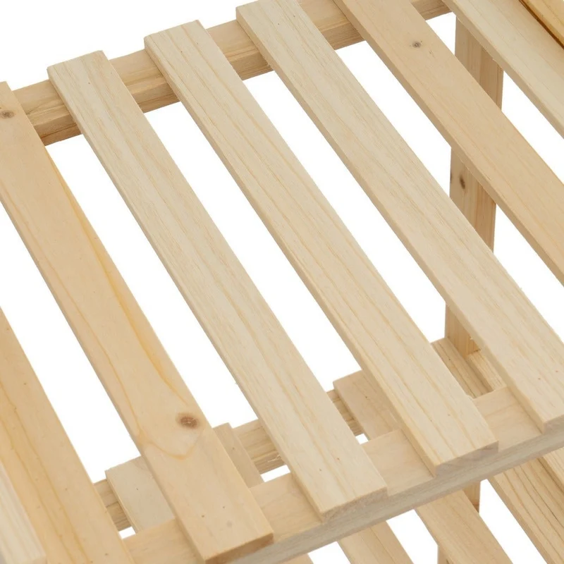 Estantería de pie de madera de abeto con 5 baldas de 35x30x130 cm