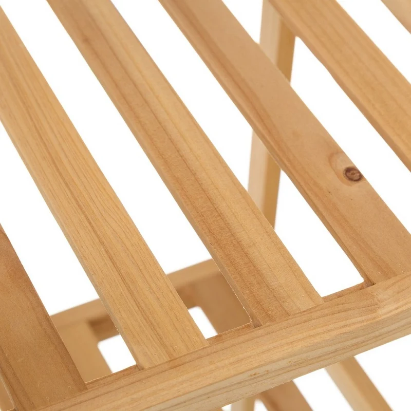 Estantería de pie de madera de abeto con 4 baldas de 35x30x100 cm