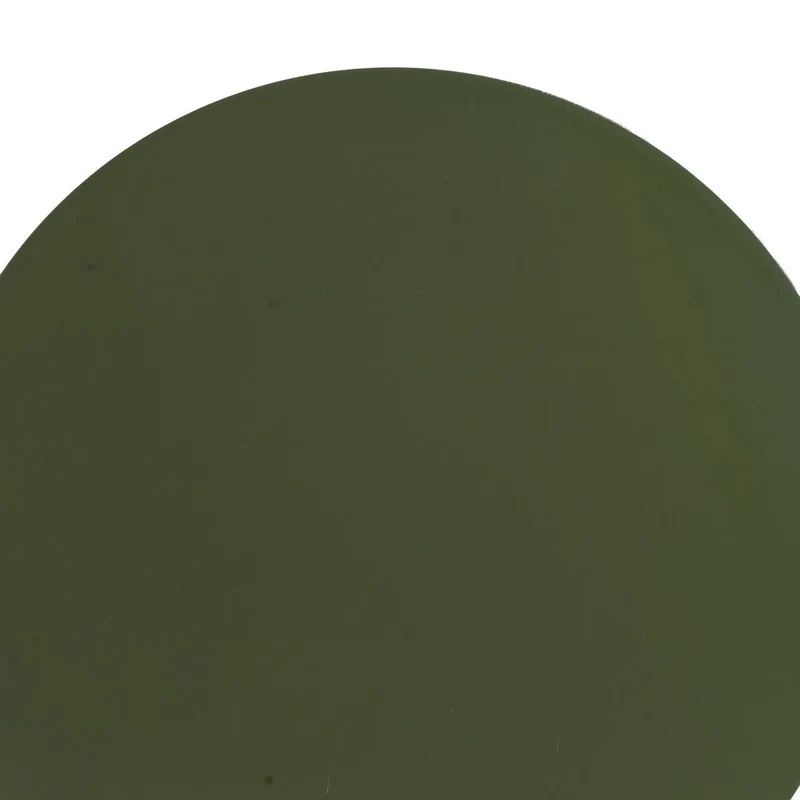 Mesa auxiliar redonda de tubo metálico verde de 30x30x60 cm