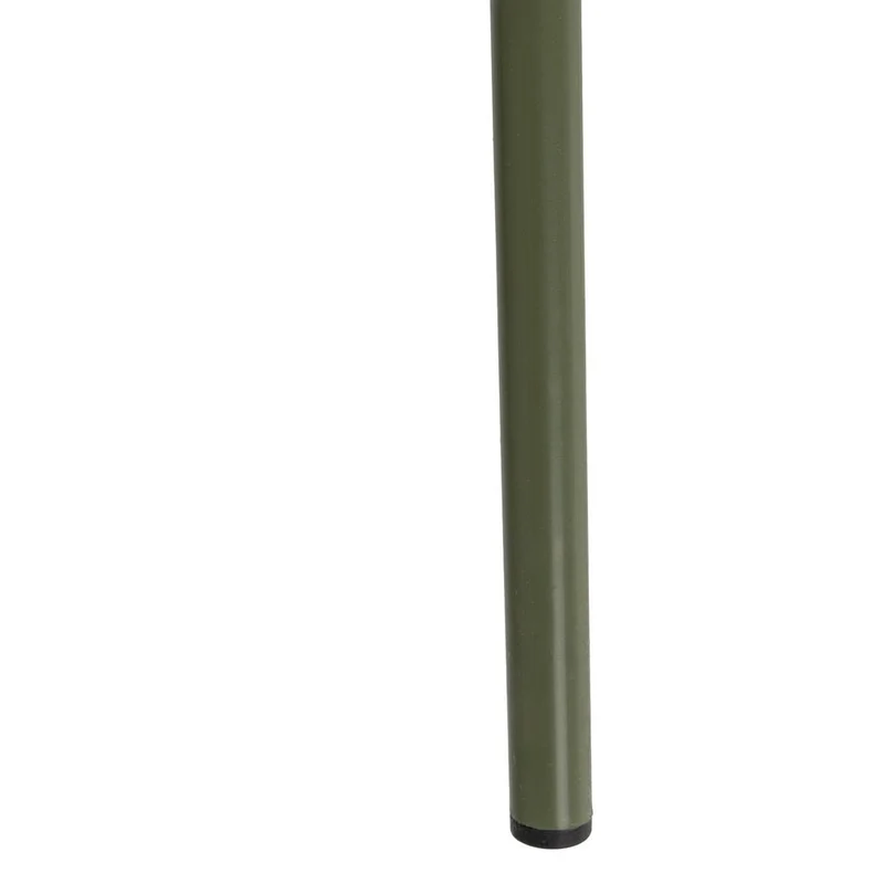Mesa auxiliar redonda de tubo metálico verde de 30x30x60 cm