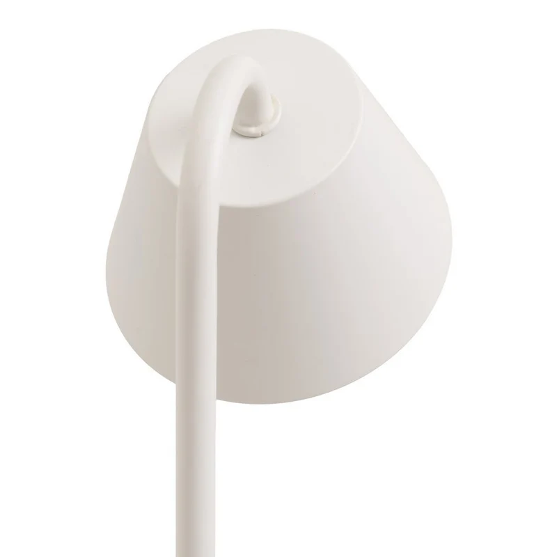 Lámpara flexo de metal blanco con led integrado de 1W y luz cálida