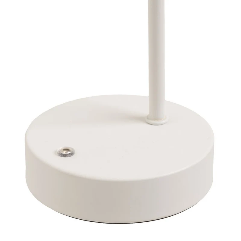 Lámpara flexo de metal blanco con led integrado de 1W y luz cálida