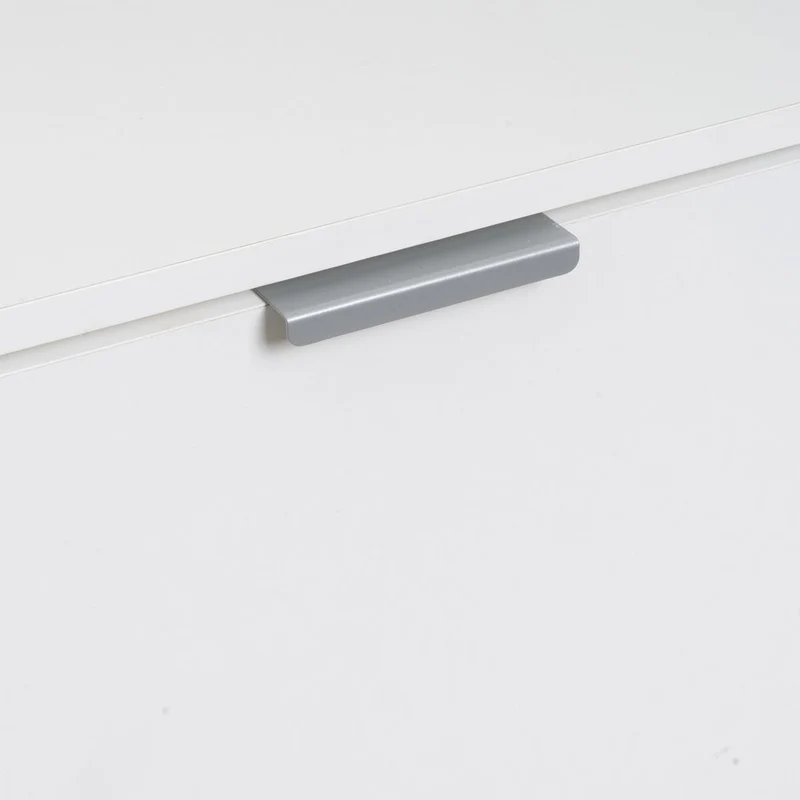 Zapatero con 2 puertas de tablero blanco de 74x24x82 cm para 12 pares