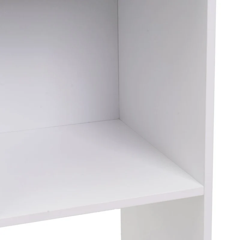 Estantería Cubo con 8 huecos de laminado blanco de 120x60x30 cm