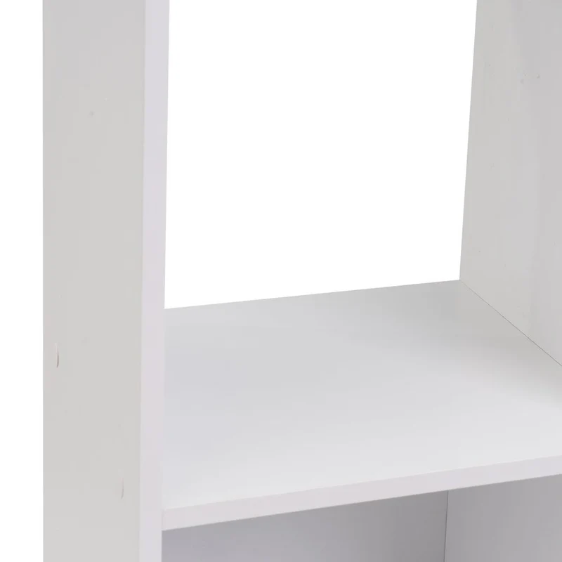 Estantería Cubo con 8 huecos de laminado blanco de 120x60x30 cm