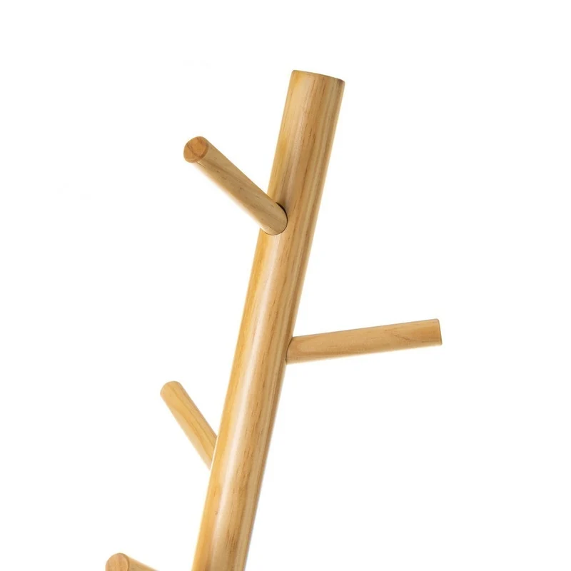 Perchero árbol nórdico natural en tablero laminado de ø40x182 cm